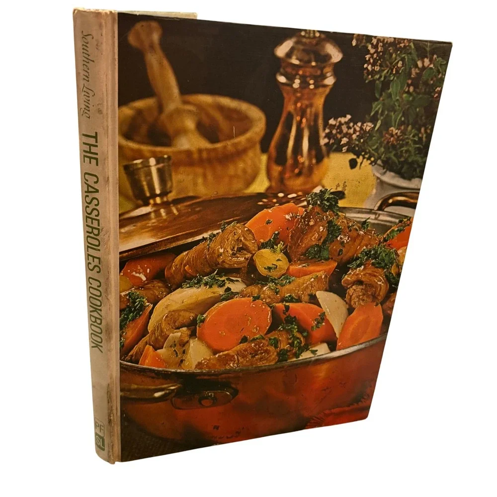 Vtg 1971 Southern Living Casseroles Cookbook Retro Mid Century‎ Kitchen Kitsch